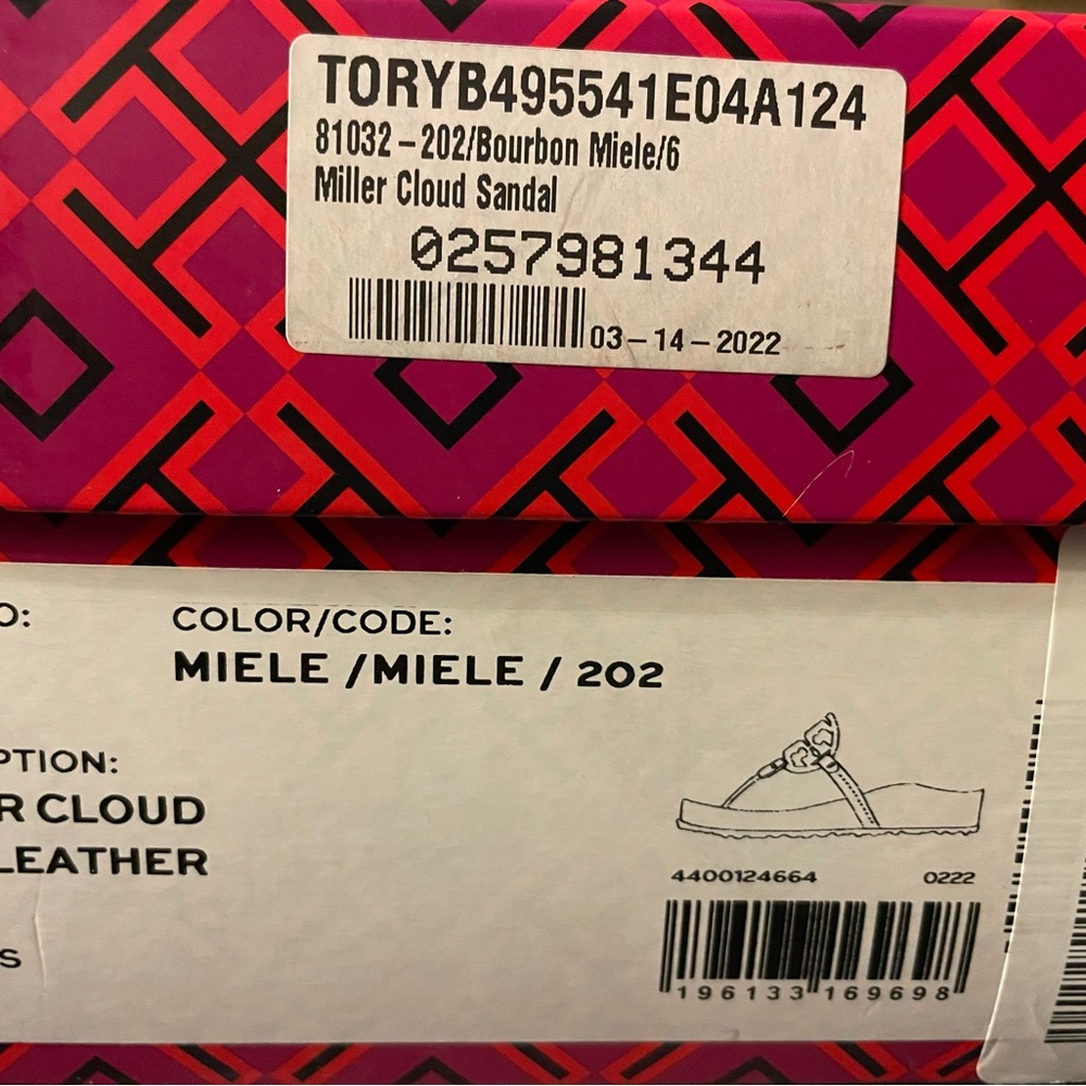 New with tags Tory Burch miller cloud sandal - Picture 4 of 5